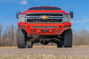Chevrolet Silverado 2500 HD Skid Plate - Front - Rough Country - PreRunner Style - Black - '07-'14